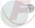 E27 Globelampe / 60Watt / 60mm Ø / opal / dimmbar